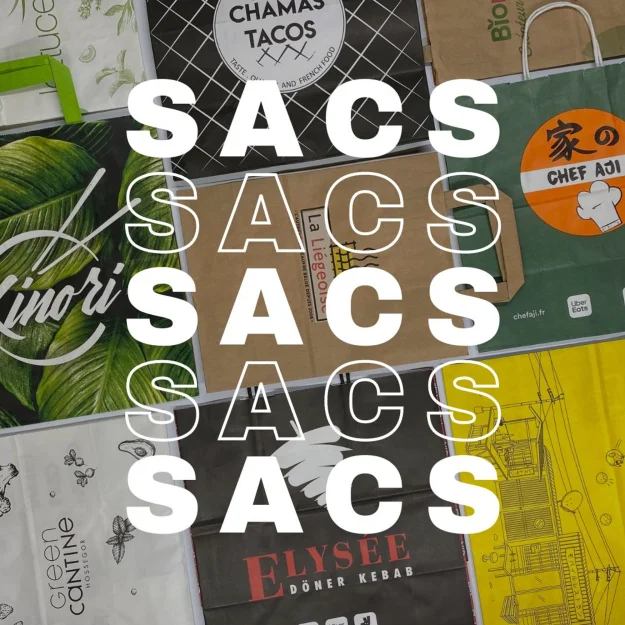 le sac papier personnalise, sac papier imprimé, sac pour la livraison