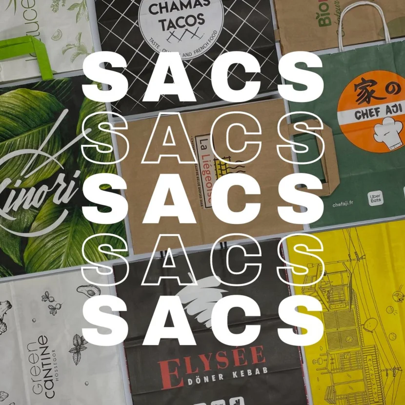 le sac papier personnalise, sac papier imprimé, sac pour la livraison