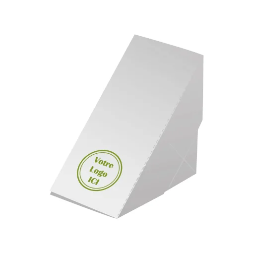 Boîte à club sandwich kraft personnalisée pour snacking à emporter