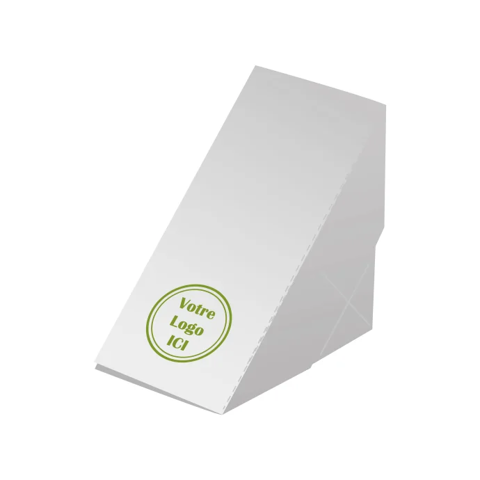 Boîte à club sandwich kraft personnalisée pour snacking à emporter
