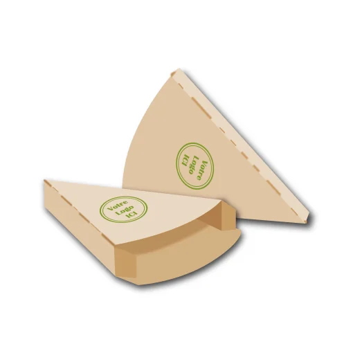 Boîte part de pizza personnalisée pour vente à emporter