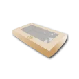 Boîte à salade Multi Pack en carton kraft blanc avec fenêtre imprimée