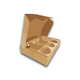 boîte repas avec separateur en carton