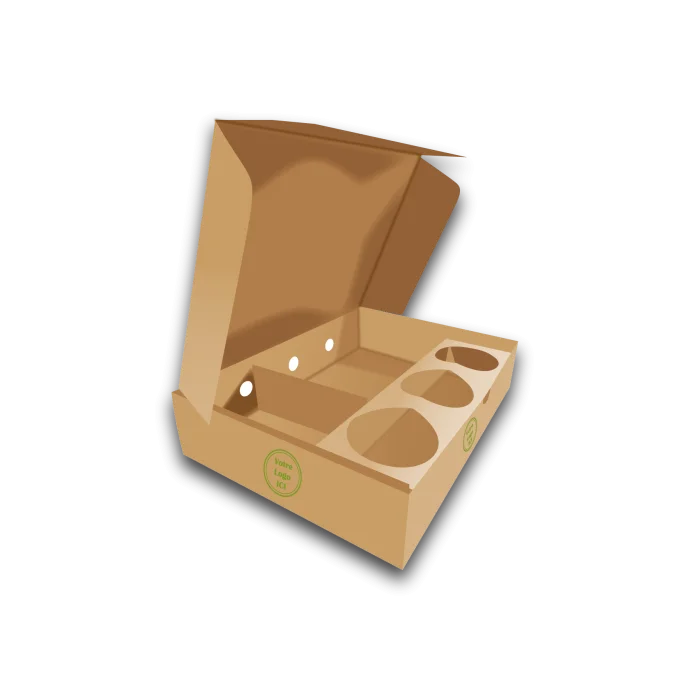 boîte repas avec separateur en carton