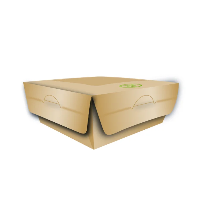 Packaging pâtissier avec fenêtre transparente et design personnalisé