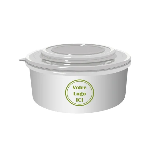 Bol à salade personnalisé avec couvercle pour la vente à emporter