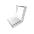 boîte pour dessert personnalisée en carton blanc