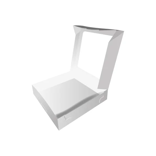 boîte pour dessert personnalisée en carton blanc