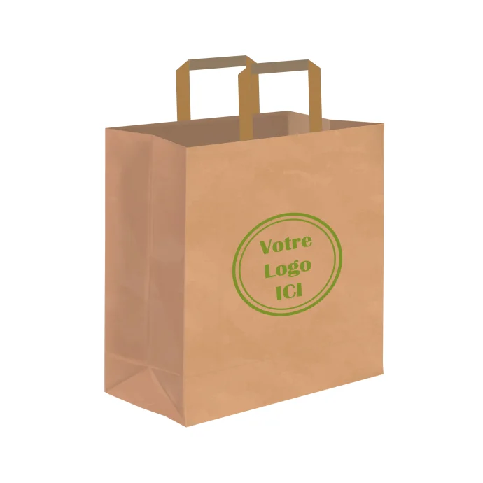 sac kraft personnalisé pour la vente à emporter