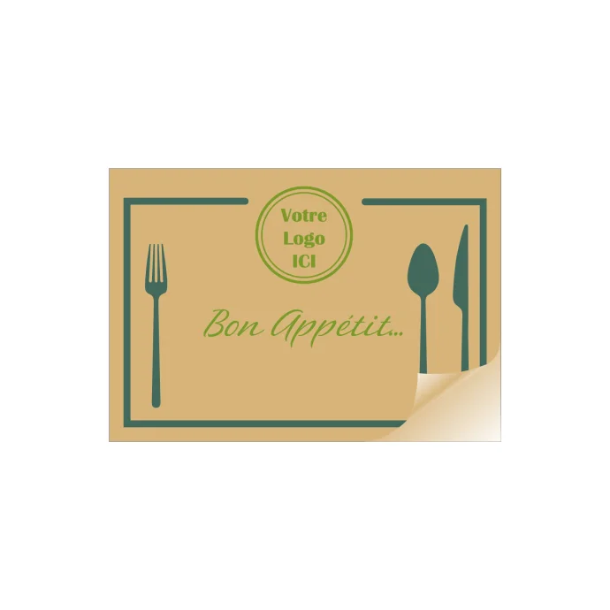 set de table/plateau brun imprimer