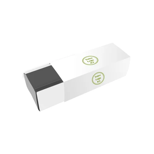 Boîte à tiroir personnalisée en carton blanc avec impression quadri